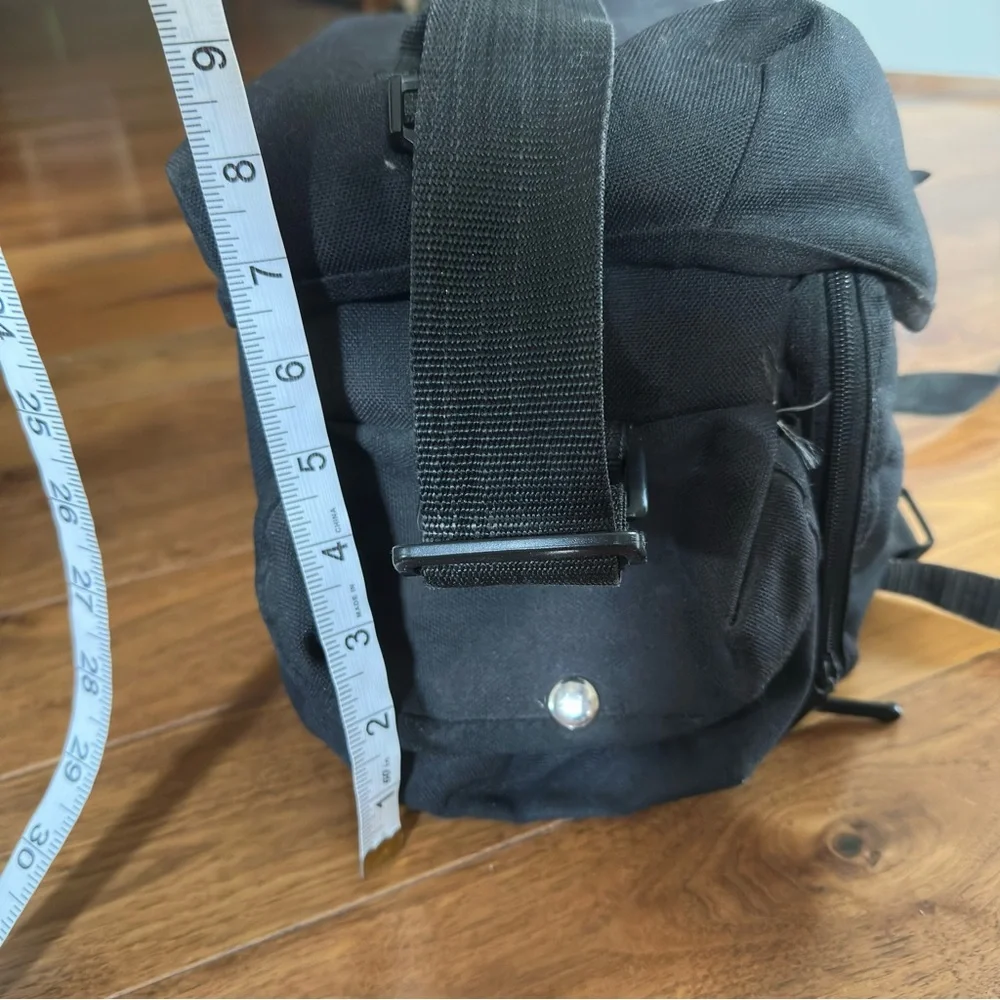 Vintage Coast Black Canvas Camera Bag – Padded Camera & Camcorder Carry Case
